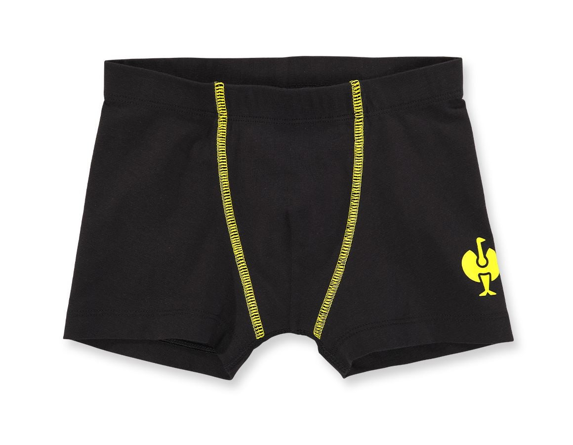 Bielizna: e.s. cotton stretch Bokserki, 2 szt.w zest.,dziec. + czarny/żółty acid