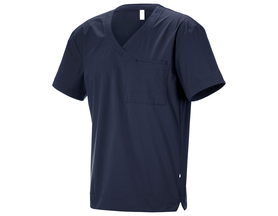 Koszulki | Pulower | Koszule: Pocket Shirt e.s.avida, męska + granatowy
