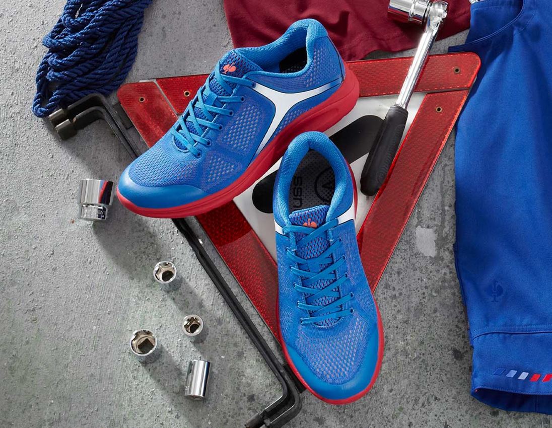 O1: e.s. O1 Buty robocze Asterope + niebieski chagall/ognistoczerwony
