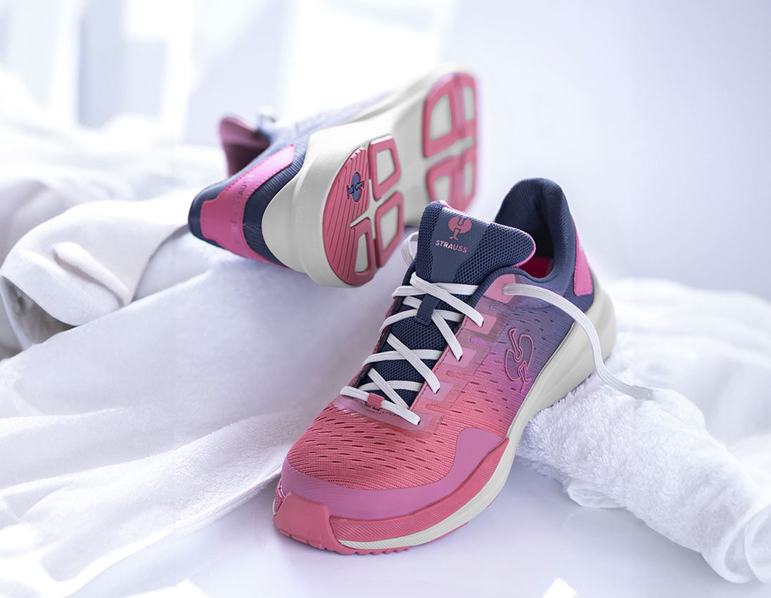 S1: S1 Półbuty bezpieczne e.s. Padua low + różowy tara/niebieski marine 1