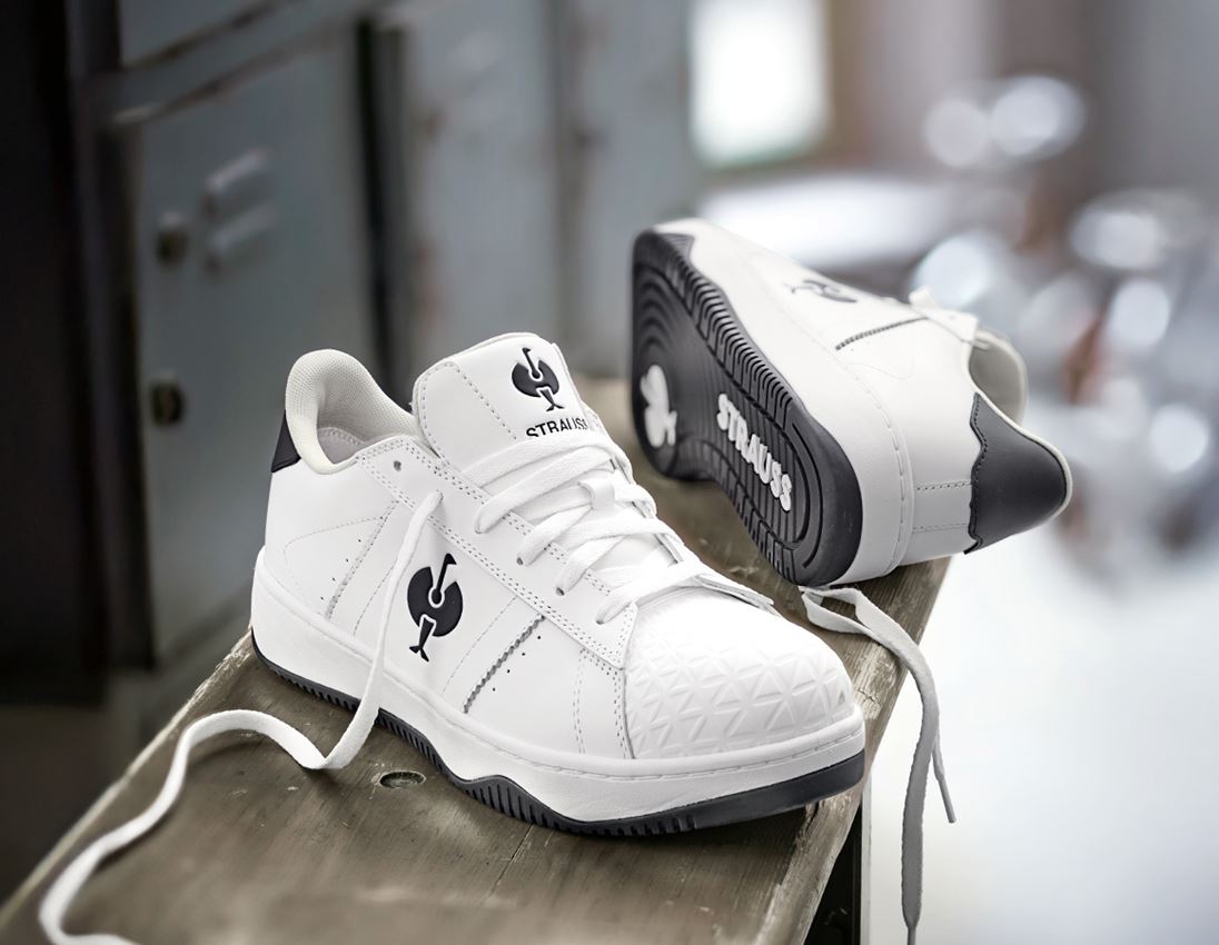 S1: S1 Buty bezpieczne e.s. Philly low + biały/czarny