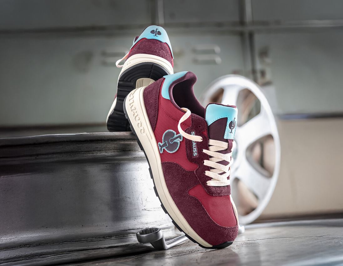 S1: S1 Buty bezpieczne e.s. Canberra low + mahoniowa czerwień 1