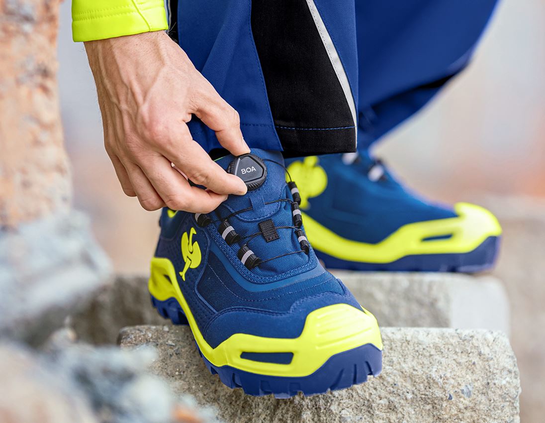 S3: S3 Półbuty bezpieczne e.s. Kastra II low + chabrowy/żółty ostrzegawczy 1