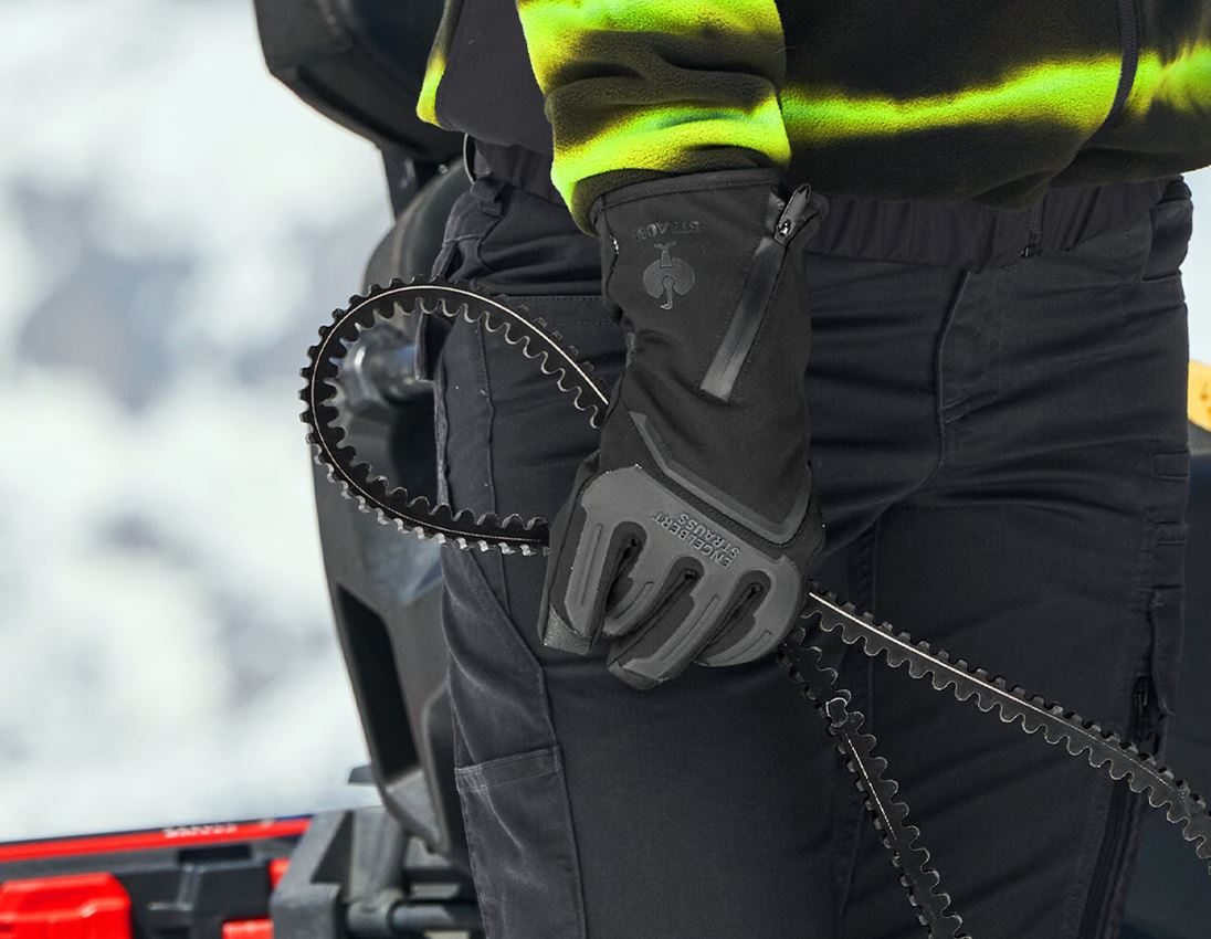 Hybrydowy: e.s. Rękawice zimowe Proteus Ice + czarny/szary