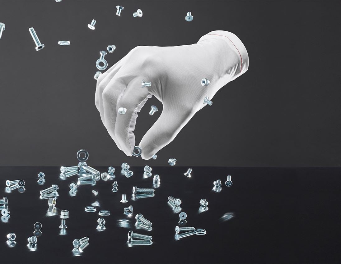 Tekstylne: Rękawiczki zegarmistrzowskie, opakowanie 12 szt. + biały