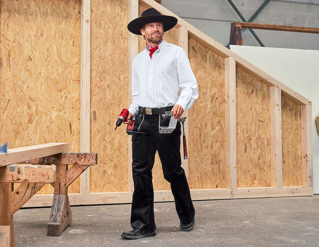 Spodnie robocze: e.s. Spodnie rzemieśl.z gr.sztr., z rozsz.nog.65cm + czarny 1