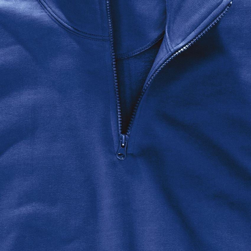 Koszulki | Pulower | Koszule: e.s. Bluza z dekoltem na suwak poly cotton + chabrowy 2