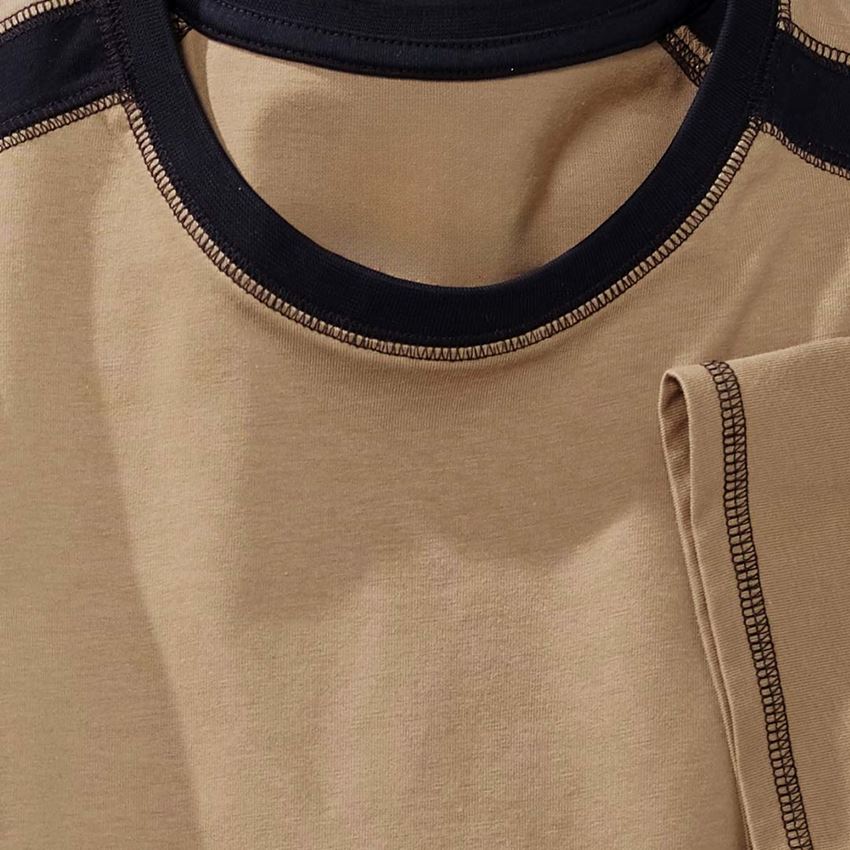 Koszulki | Pulower | Koszule: Koszulka cotton e.s.active + khaki/czarny 2