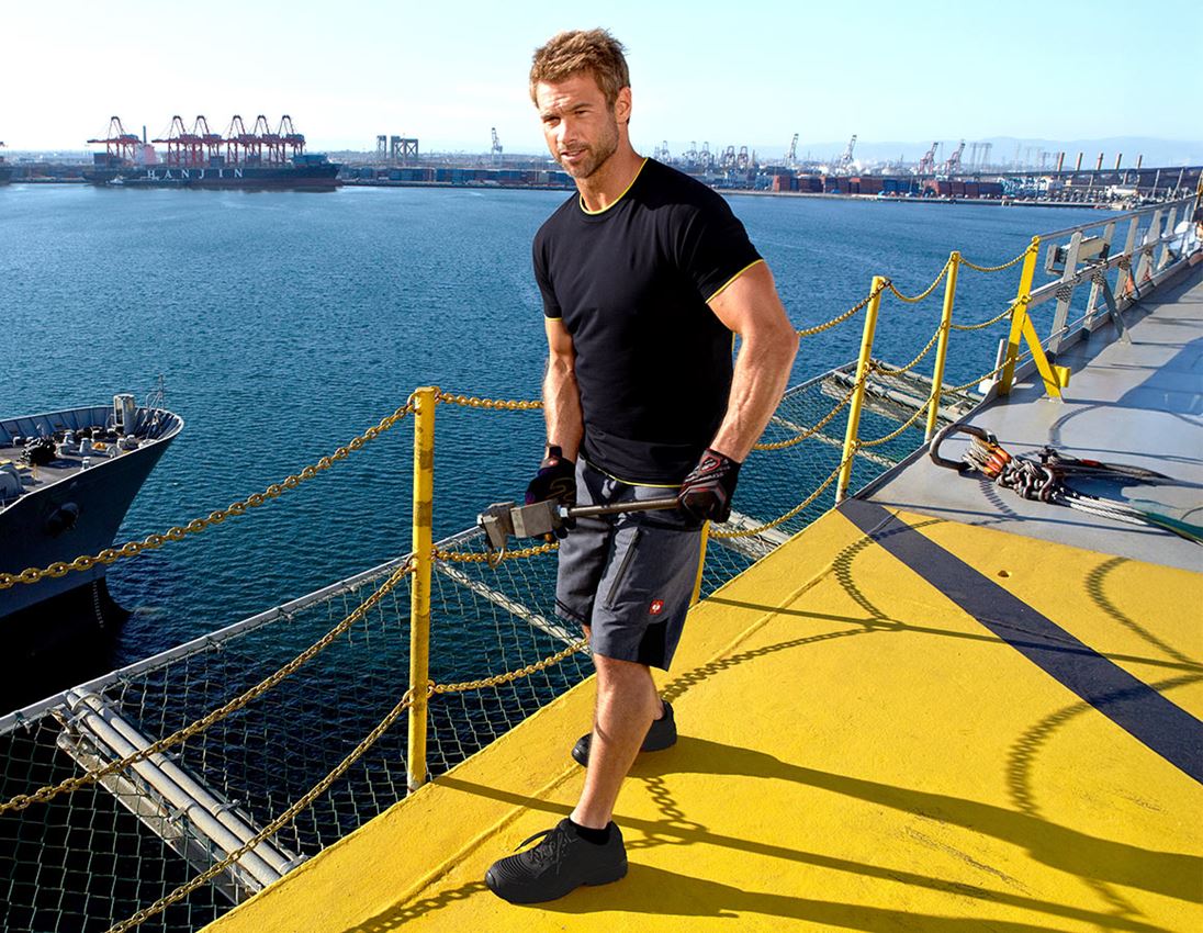 Koszulki | Pulower | Koszule: e.s. Koszulka cotton stretch Layer + szafirowy/cytrusowy 1