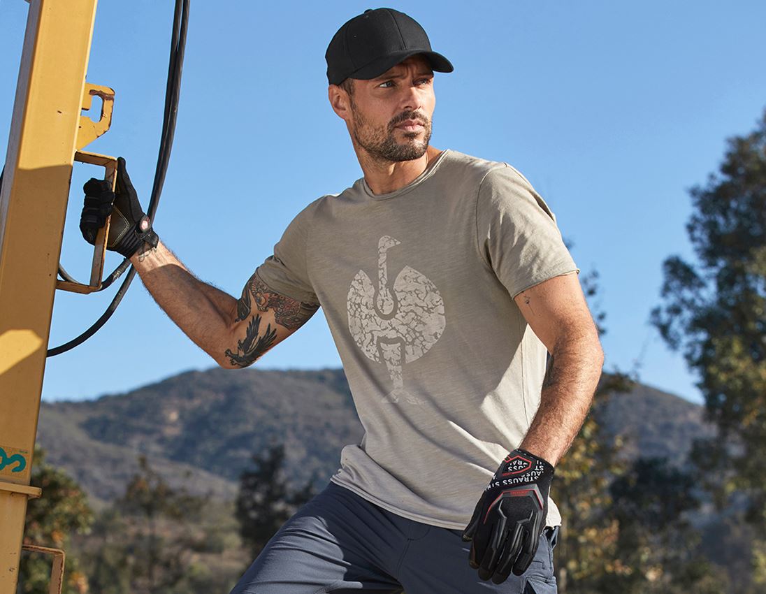 Koszulki | Pulower | Koszule: e.s. Koszulka workwear ostrich + taupe vintage 1