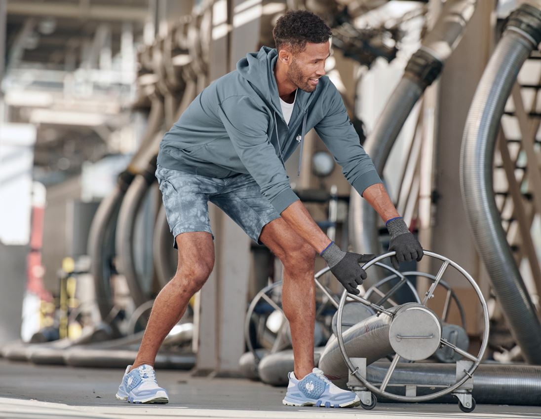 Koszulki | Pulower | Koszule: Bluza rozpinana z kapturem e.s.motion ten + niebieski dymny vintage 1