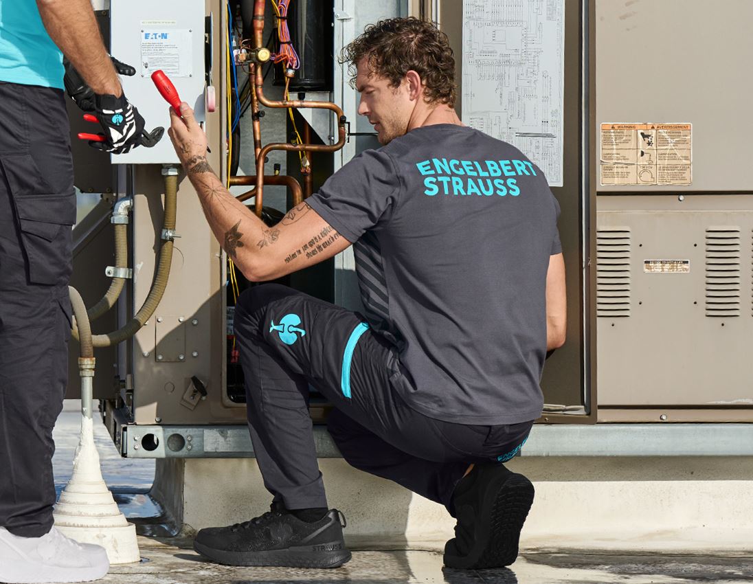 Koszulki | Pulower | Koszule: Koszulka e.s.trail graphic + czarny/antracytowy/lapisowy turkus 1