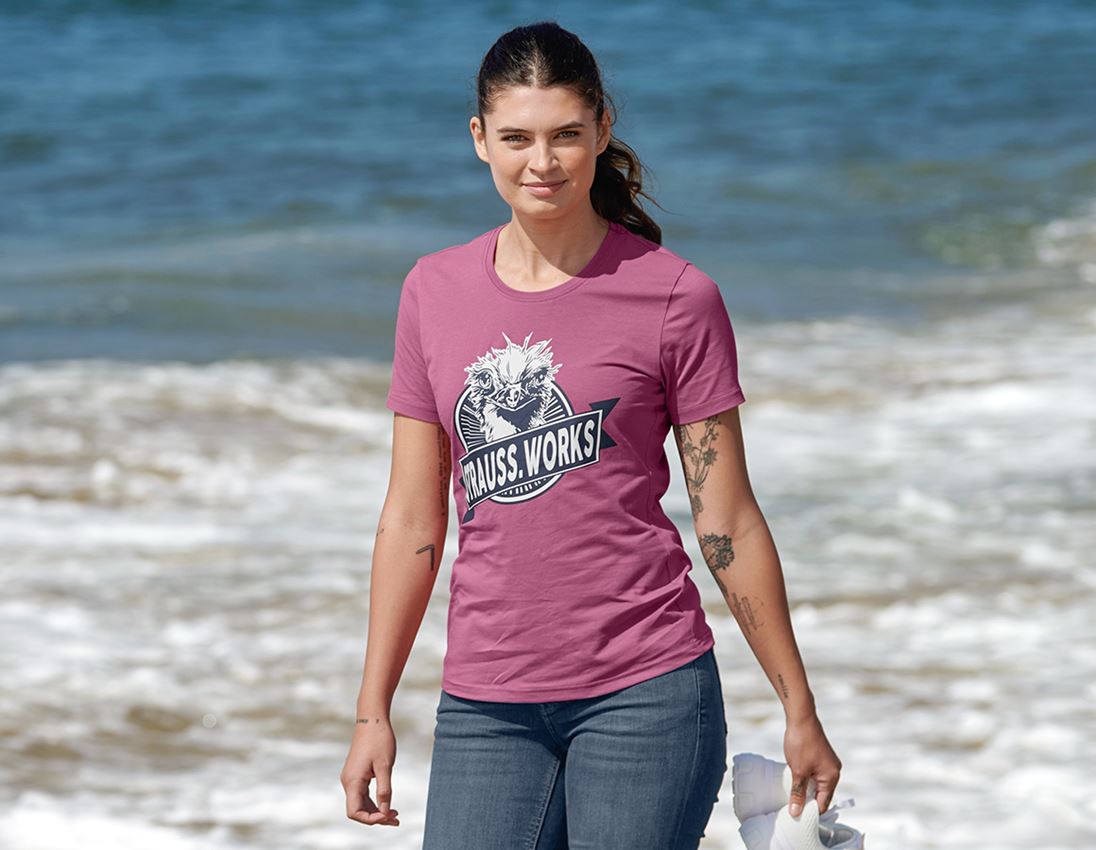 Koszulki | Pulower | Bluzki: e.s. Koszulka strauss works, damska + różowy tara