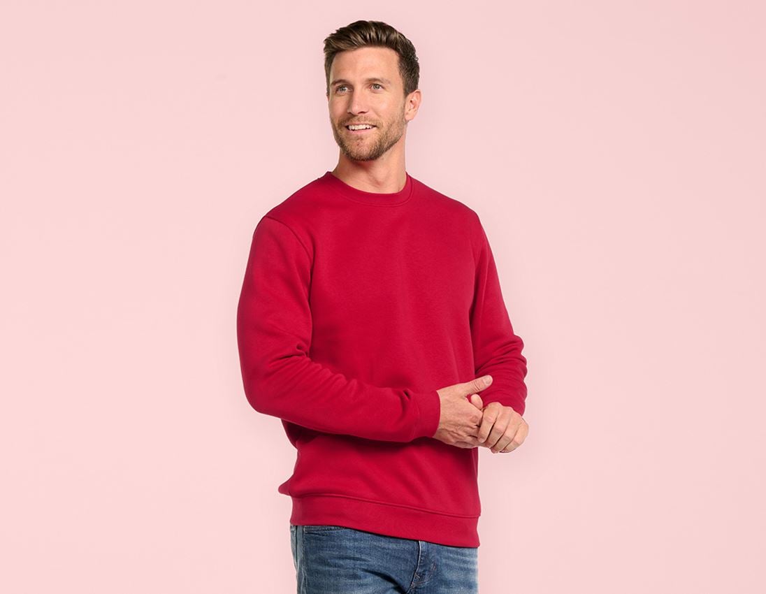Koszulki | Pulower | Koszule: e.s. Bluza poly cotton, long fit + ognistoczerwony 1