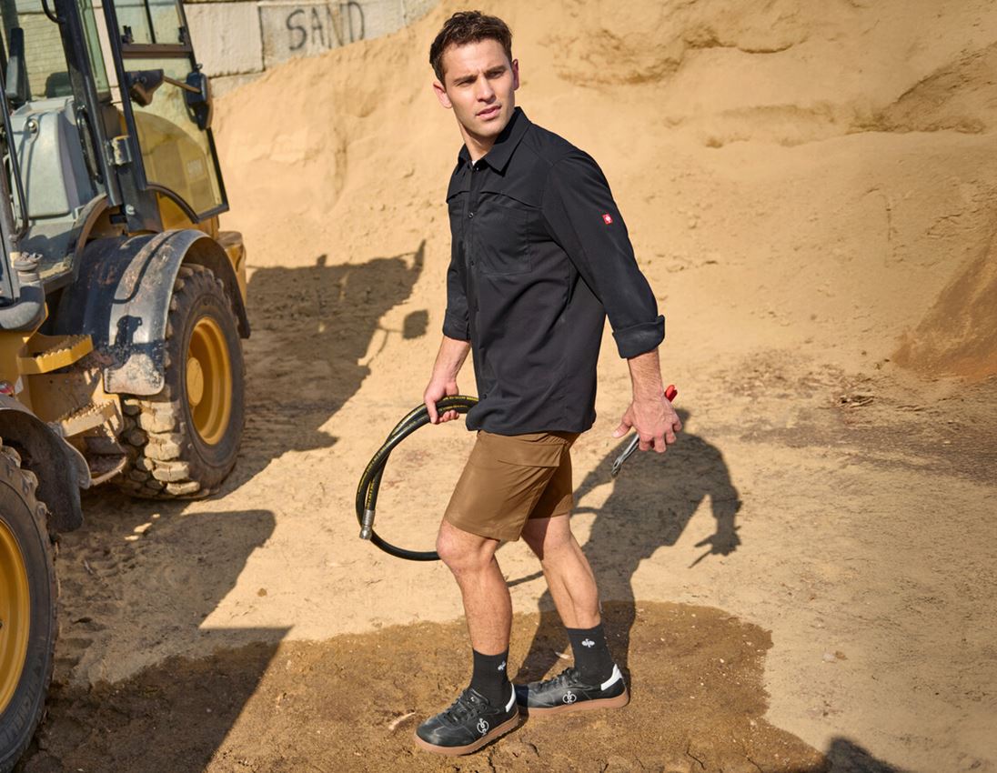 Koszulki | Pulower | Koszule: Koszule robocze e.s.t:aktik, długi rękaw + czarny 1