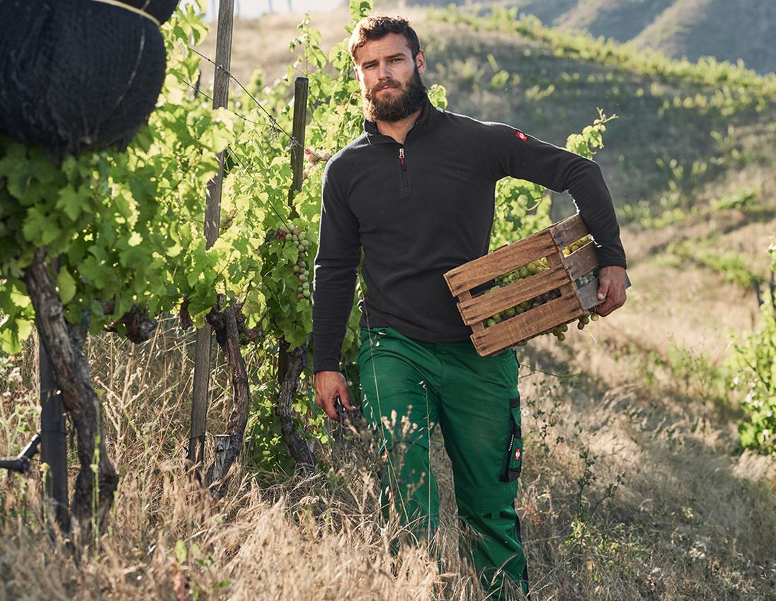 Koszulki | Pulower | Koszule: Bluza Troyer z mikropolaru dryplexx® micro + czarny 1