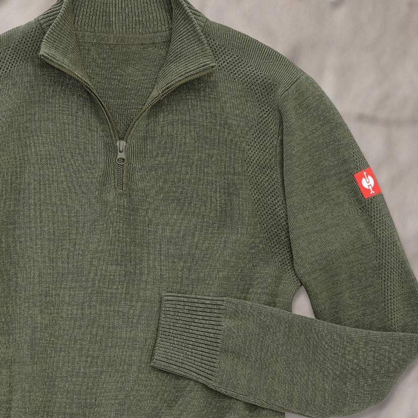 Koszulki | Pulower | Koszule: e.s. Bluza dzianinowa Troyer + tymiankowy melanżowy 2