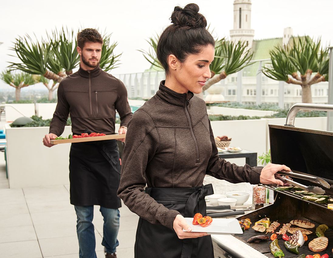 Koszulki | Pulower | Bluzki: Bluza Troyer climacell e.s.dynashield, damska + kasztanowy melanżowy 1