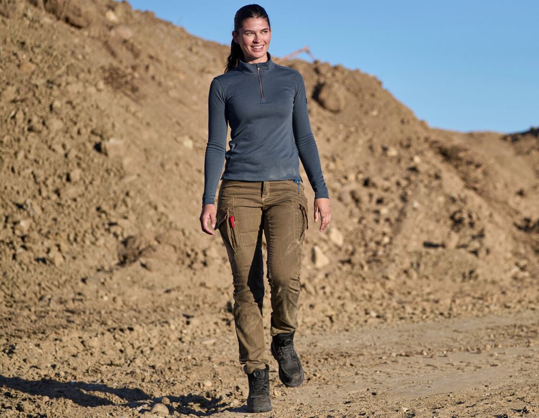 Koszulki | Pulower | Bluzki: Bluza Troyer e.s.vintage, damska + niebieski arktyczny 1