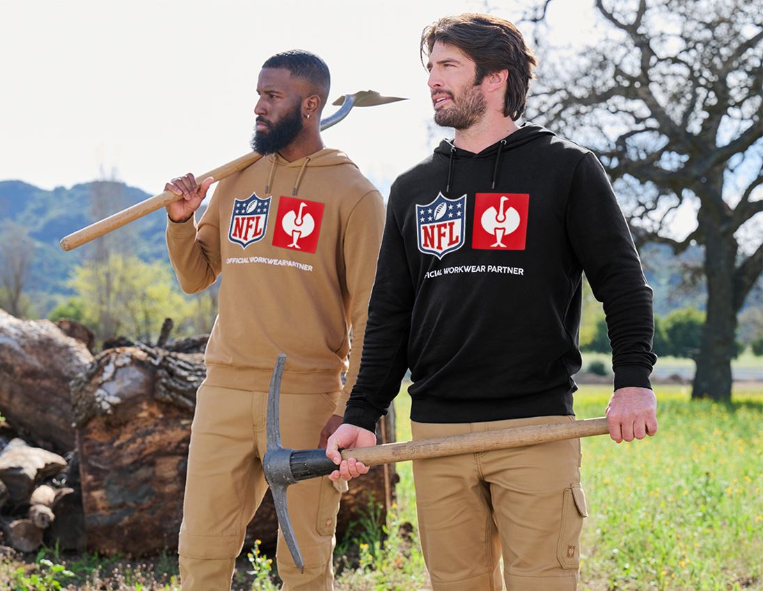 NFL X STRAUSS: NFL Hoodie cotton + czarny 1