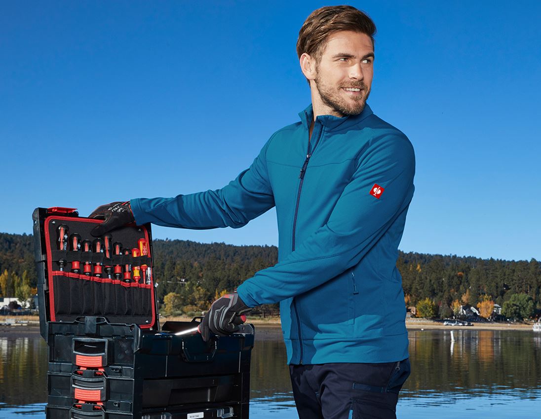 Kurtki robocze: FIBERTWIN® clima-pro Kurtka e.s.motion 2020 + atol/granatowy