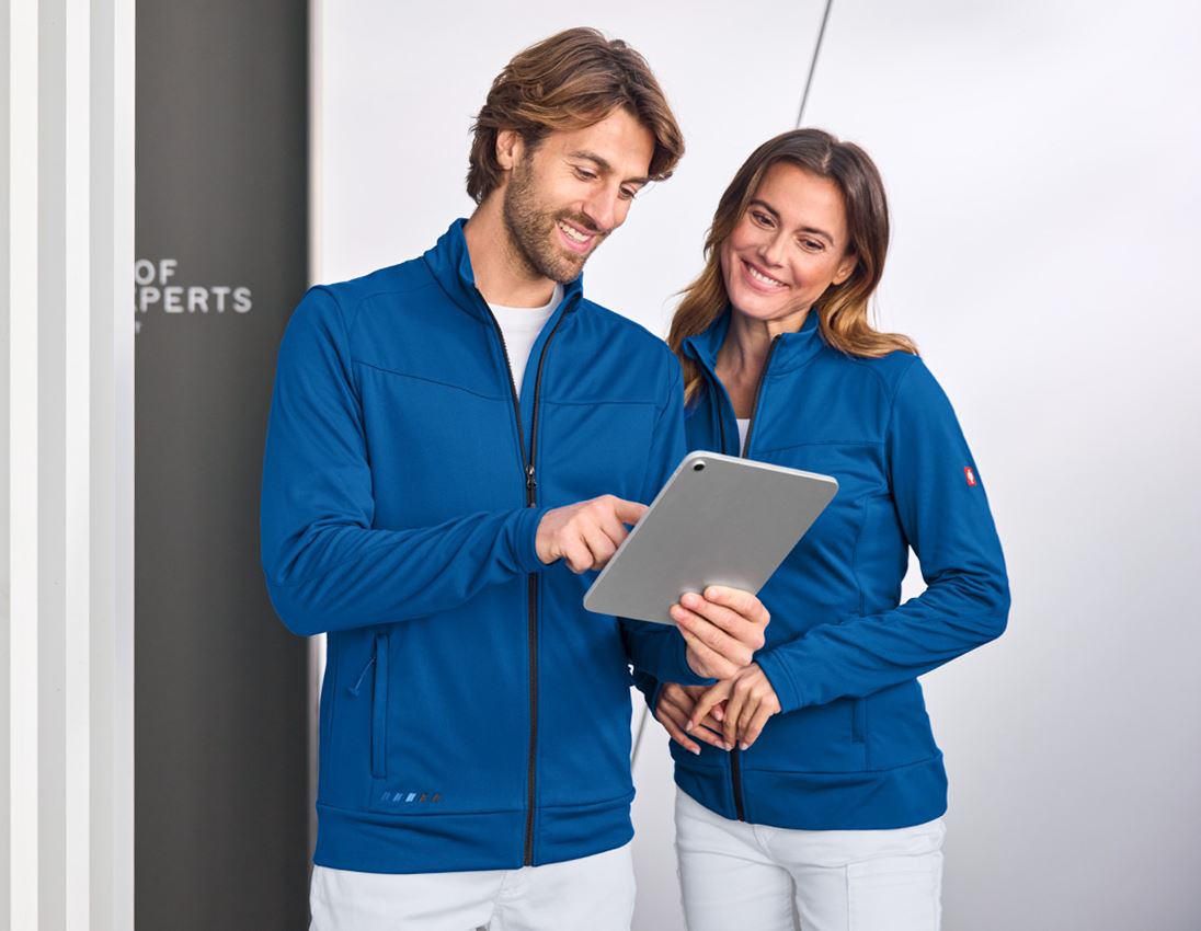 Kurtki robocze: FIBERTWIN® clima-pro Kurtka e.s.motion 2020 + niebieski chagall/grafitowy 2