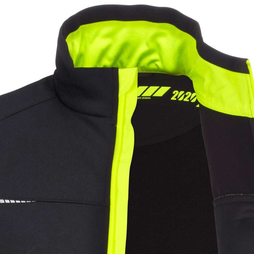 Kurtki robocze: Kurtka softshell e.s.motion 2020 + czarny/żółty ostrzegawczy/pomarańczowy ostrzegawczy 2