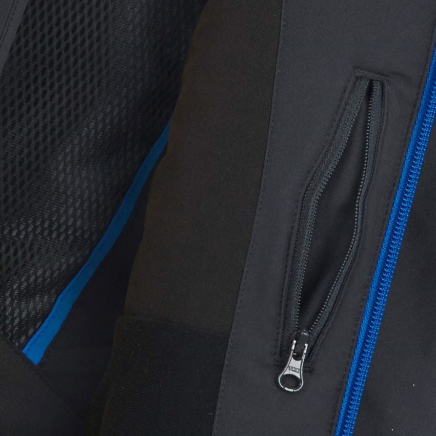 Kurtki: Kurtka zimowa softshell e.s.motion 2020, dziecięca + grafitowy/niebieski chagall 2
