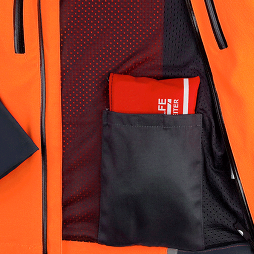 Kurtki robocze: Kurtka dla leśników e.s., KWF + szary/pomarańczowy ostrzegawczy 2