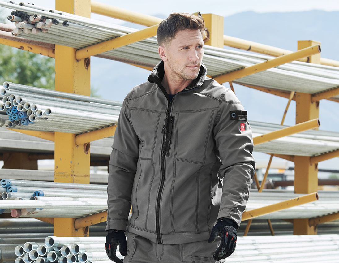 Kurtki robocze: Kurtka softshell e.s.roughtough + tytanowy