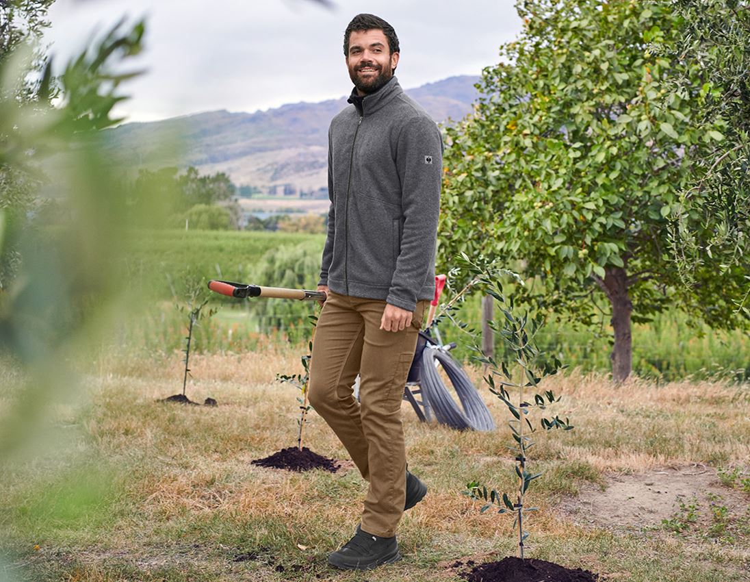 Kurtki robocze: Kurtka polarowa e.s.vintage + czarny melanżowy 1