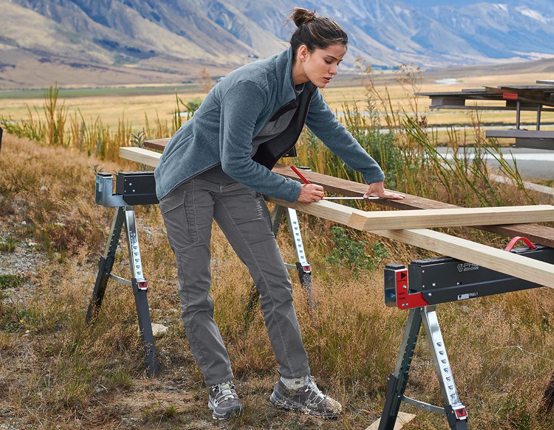 Kurtki robocze: Kurtka polarowa e.s.vintage, damska + niebieski arktyczny melanżowy 1