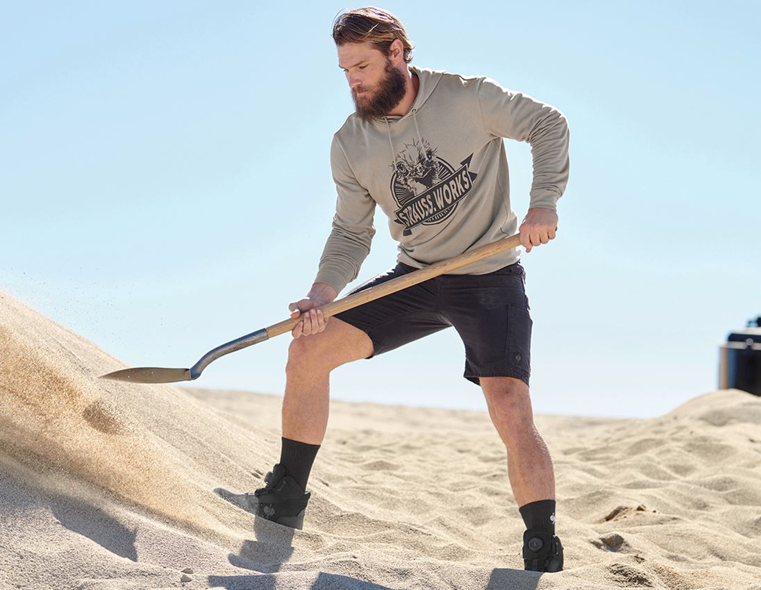 Koszulki | Pulower | Koszule: Bluza z kapturem e.s.iconic works + szary delfinowy 2