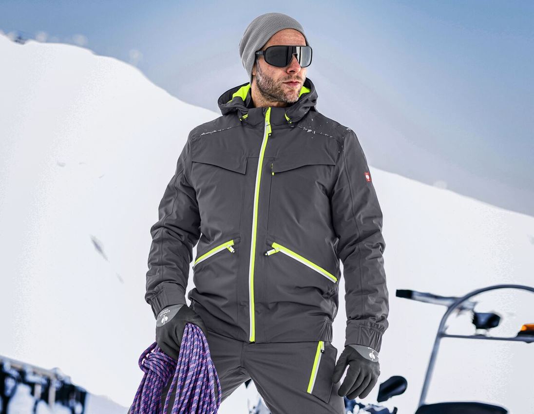 Kurtki robocze: Kurtka zimowa e.s.ambition + antracytowy/żółty ostrzegawczy