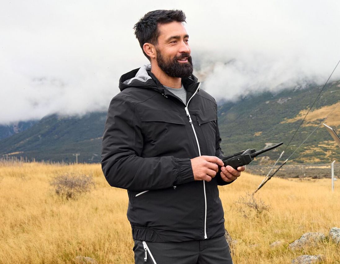 Kurtki robocze: Kurtka zimowa e.s.ambition + czarny/platynowy