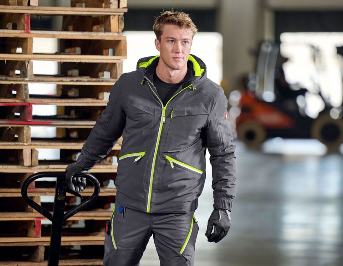 Kurtki robocze: Kurtka zimowa e.s.ambition + antracytowy/żółty ostrzegawczy 2