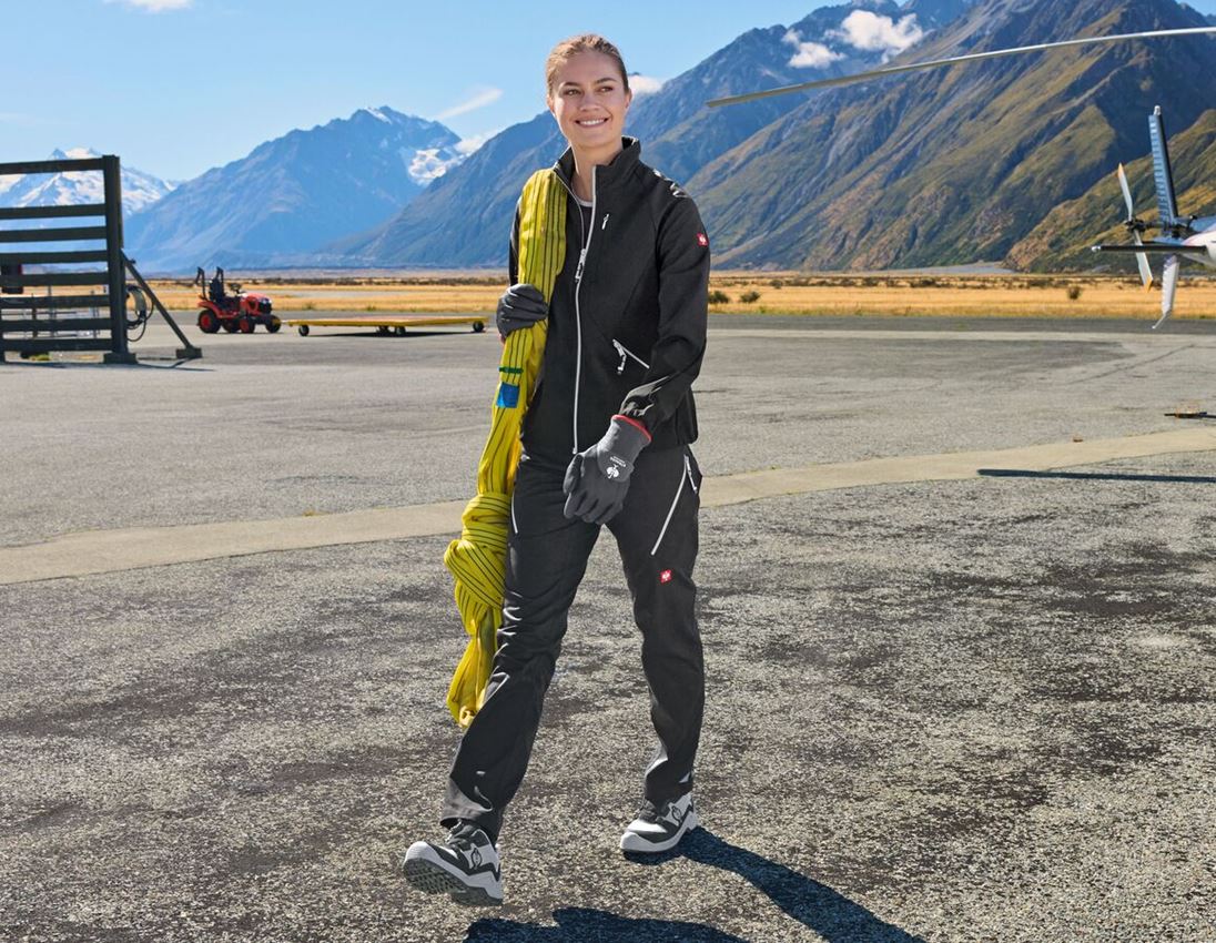 Kurtki robocze: Kurtka softshell e.s.ambition, damska + czarny/platynowy 1