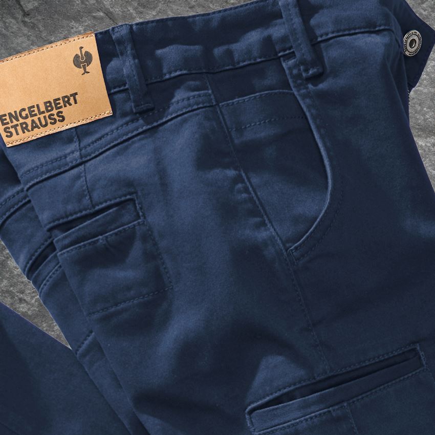 Spodnie robocze: e.s. Spodnie robocze chinosy, męskie + granatowy 2