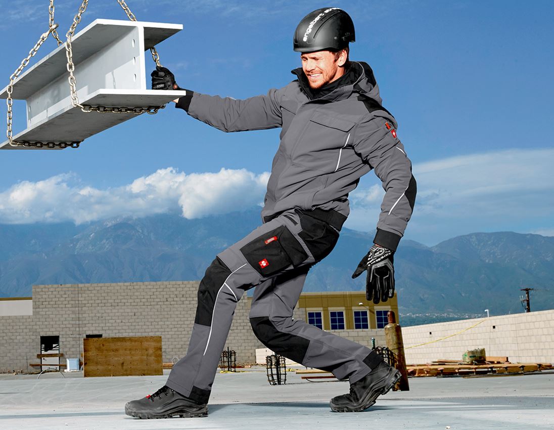 Spodnie robocze: Spodnie funkcyjne do pasa e.s.dynashield + cementowy/czarny 1