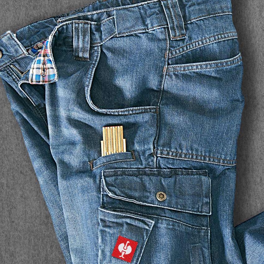 Spodnie robocze: Jeansy Worker e.s. + stonewashed 2