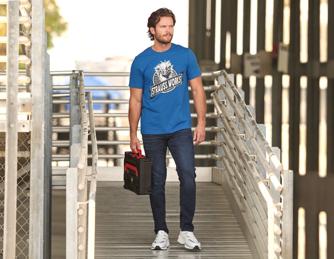 Spodnie robocze: e.s. Jeansy 5-kieszeniowe Jog-Denim + darkwashed 1