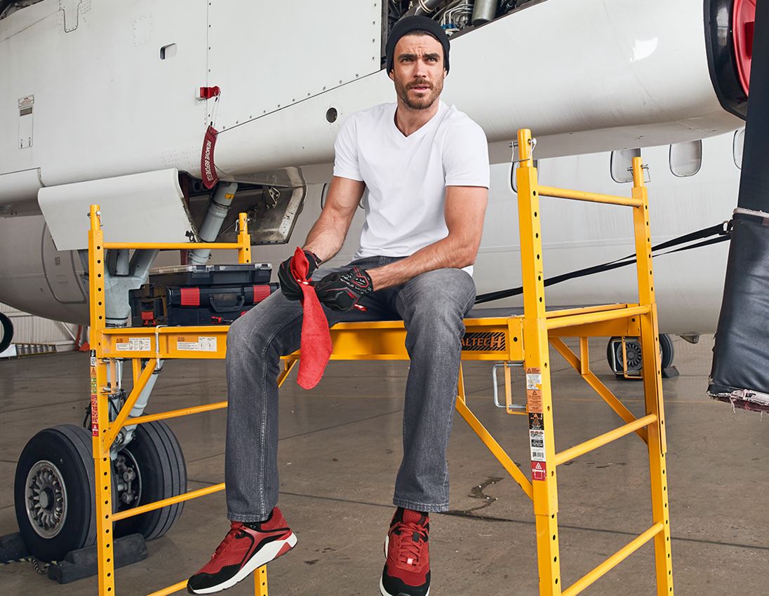 Spodnie robocze: e.s. Jeansy 5-kieszeniowe stretch, slim + graphitewashed 1