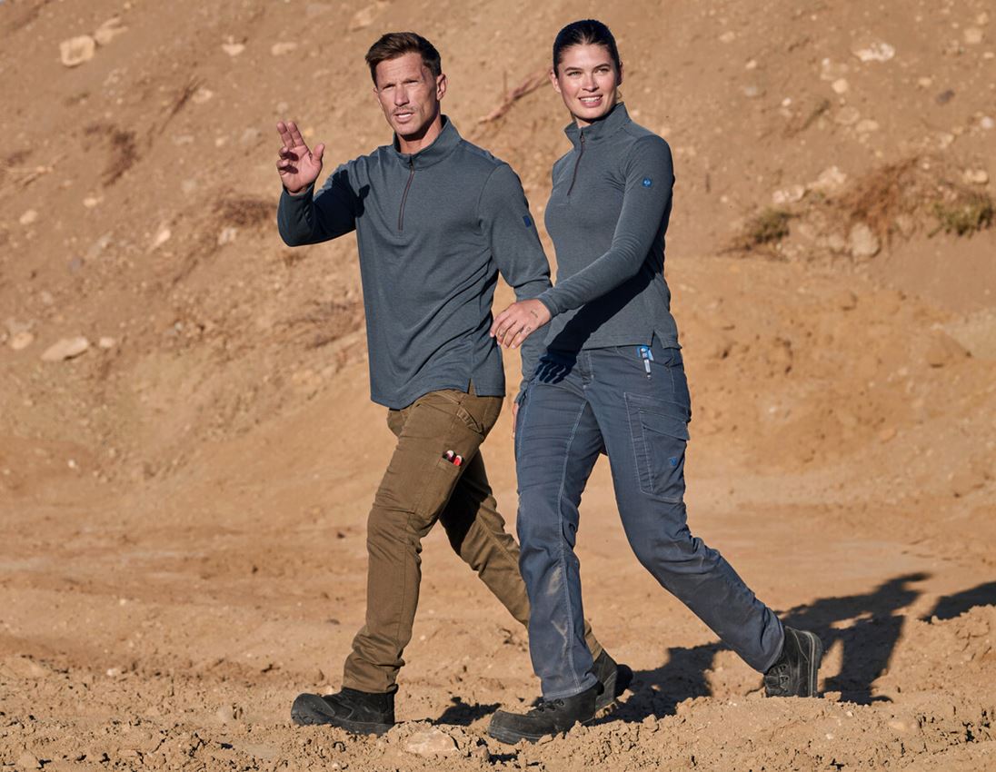 Spodnie robocze: Spodnie wielokieszeniowe e.s.vintage + sepia 1