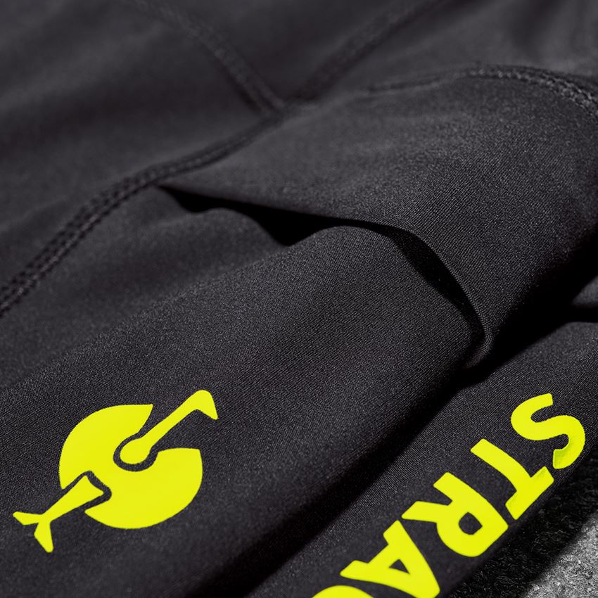 Spodnie robocze: Legginsy do biegania krótkie e.s.trail, damska + czarny/żółty acid 2