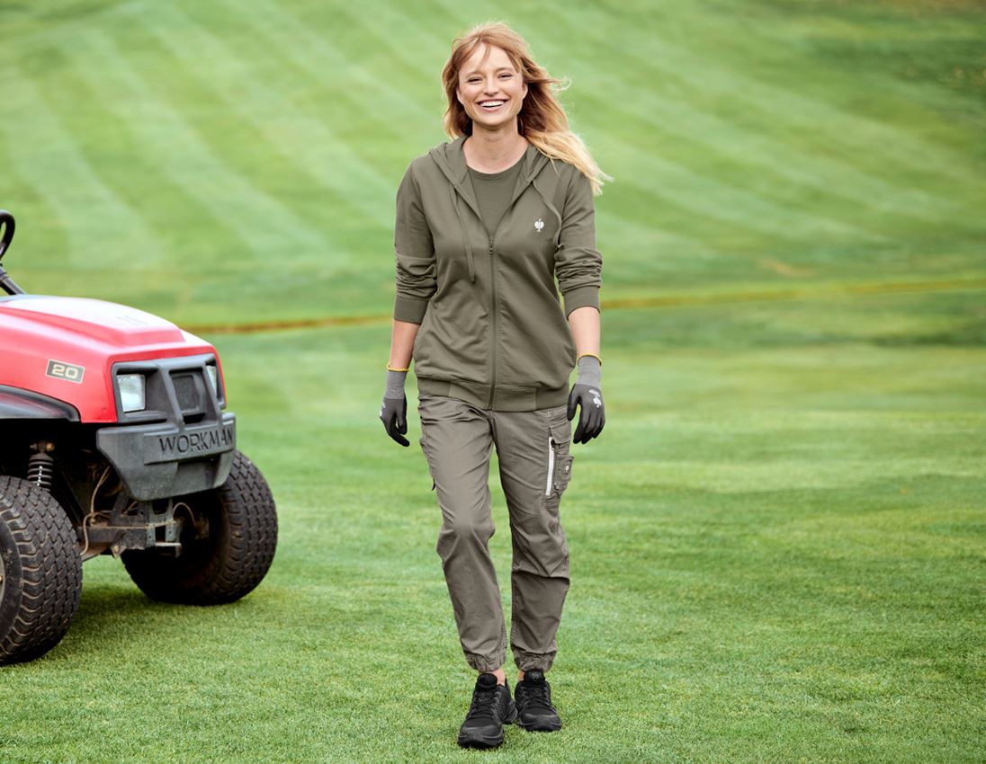 Spodnie robocze: Spodnie typu cargo e.s.motion ten letnie,damska + zielony bagienny 1