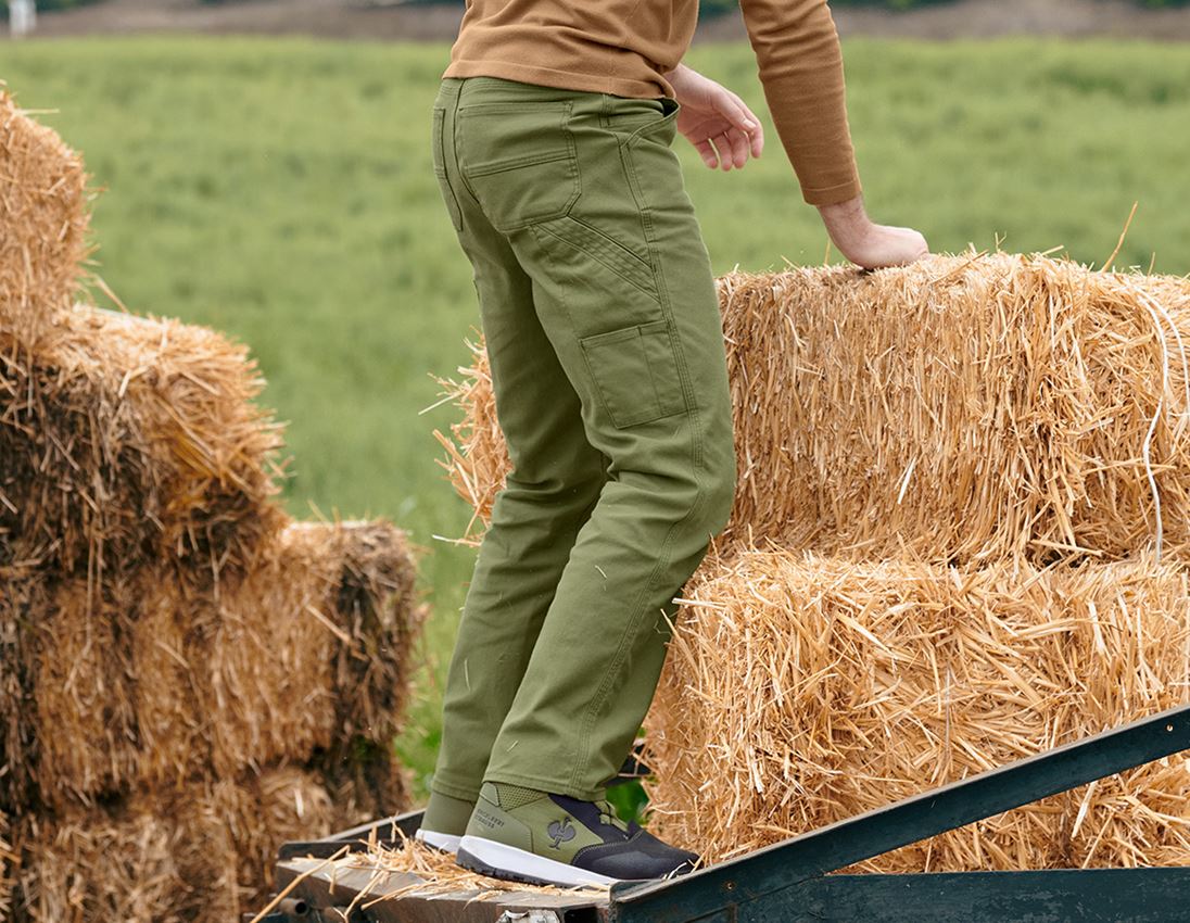 Spodnie robocze: Spodnie do pasa e.s.iconic + górska zieleń 4