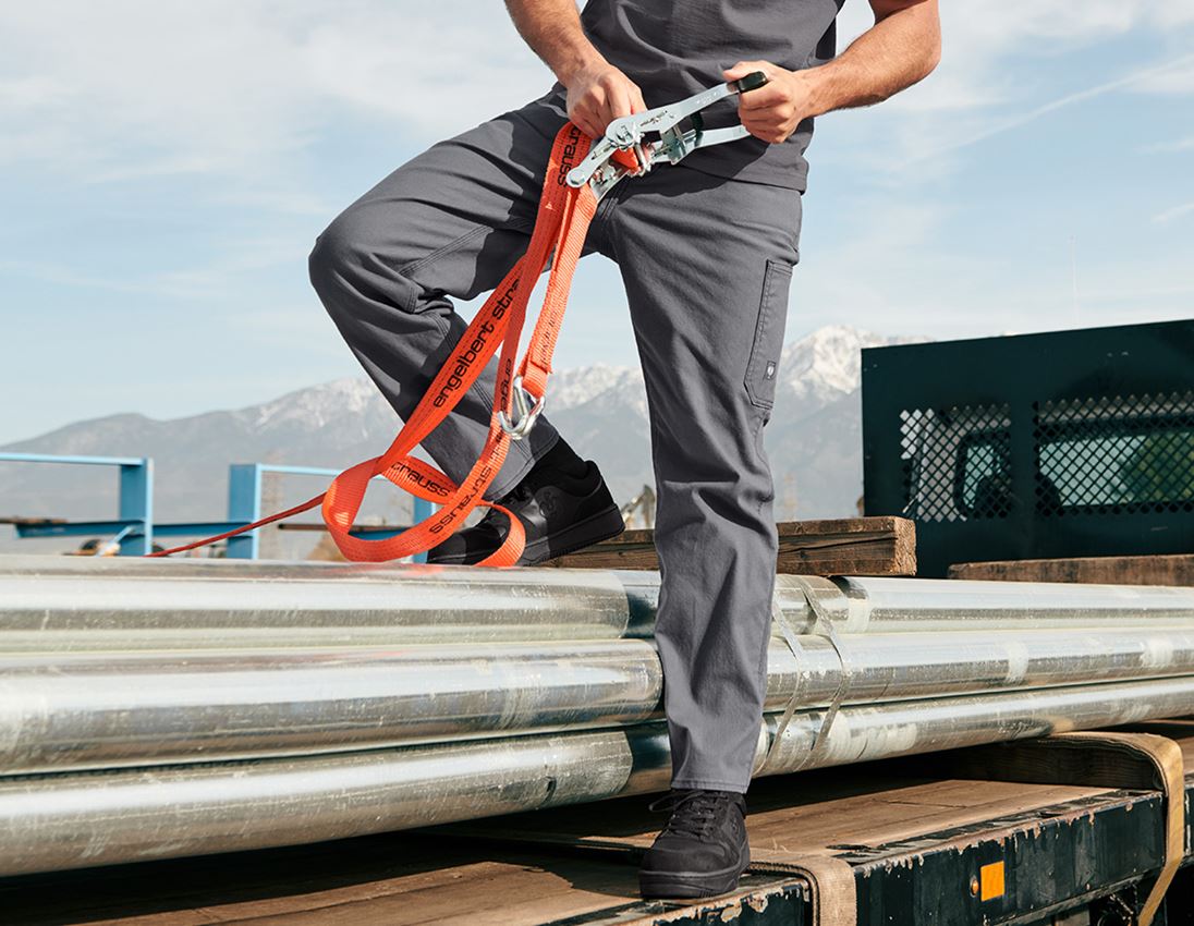 Spodnie robocze: Spodnie do pasa e.s.iconic + karbonowym szary