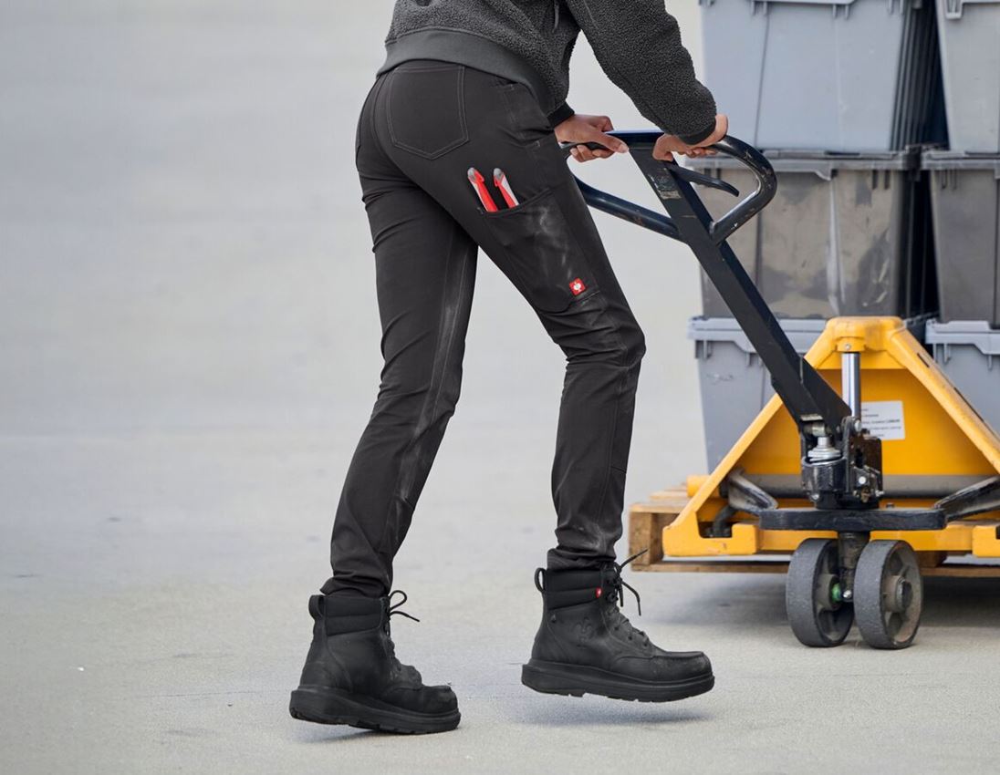 Spodnie robocze: Legginsy z podwójnym przodem e.s.e:pic, damskie + czarny 2