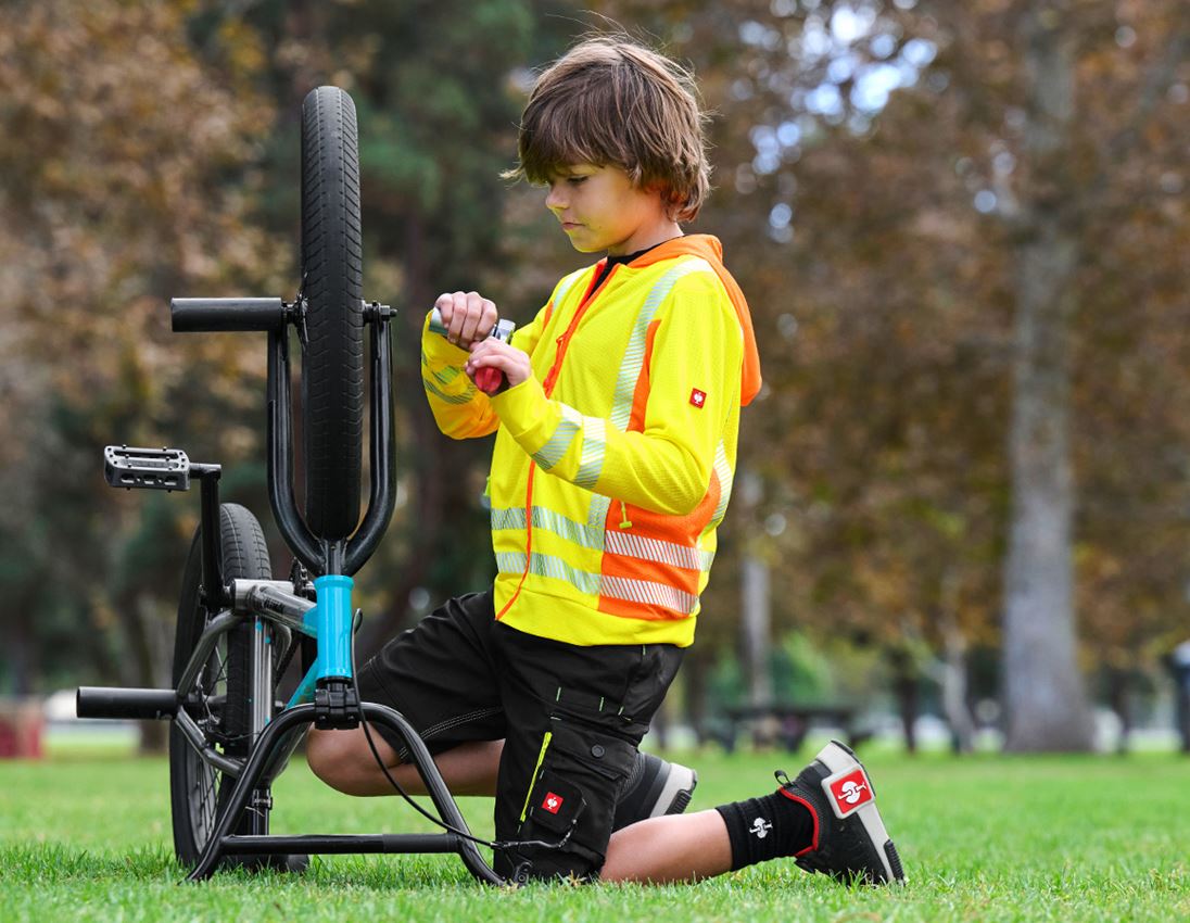 Kurtki: Kurtka funkc.z kapturem ostrz. e.s.motion 2020,dz. + żółty ostrzegawczy/pomarańczowy ostrzegawczy 2