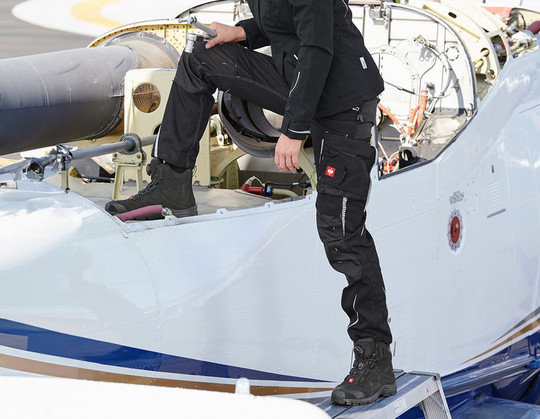 Spodnie robocze: Spodnie damskie e.s.motion 2020 + czarny/platynowy 1